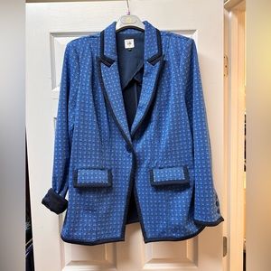 CABI scholarship blazer windowpane blue pattern. XL